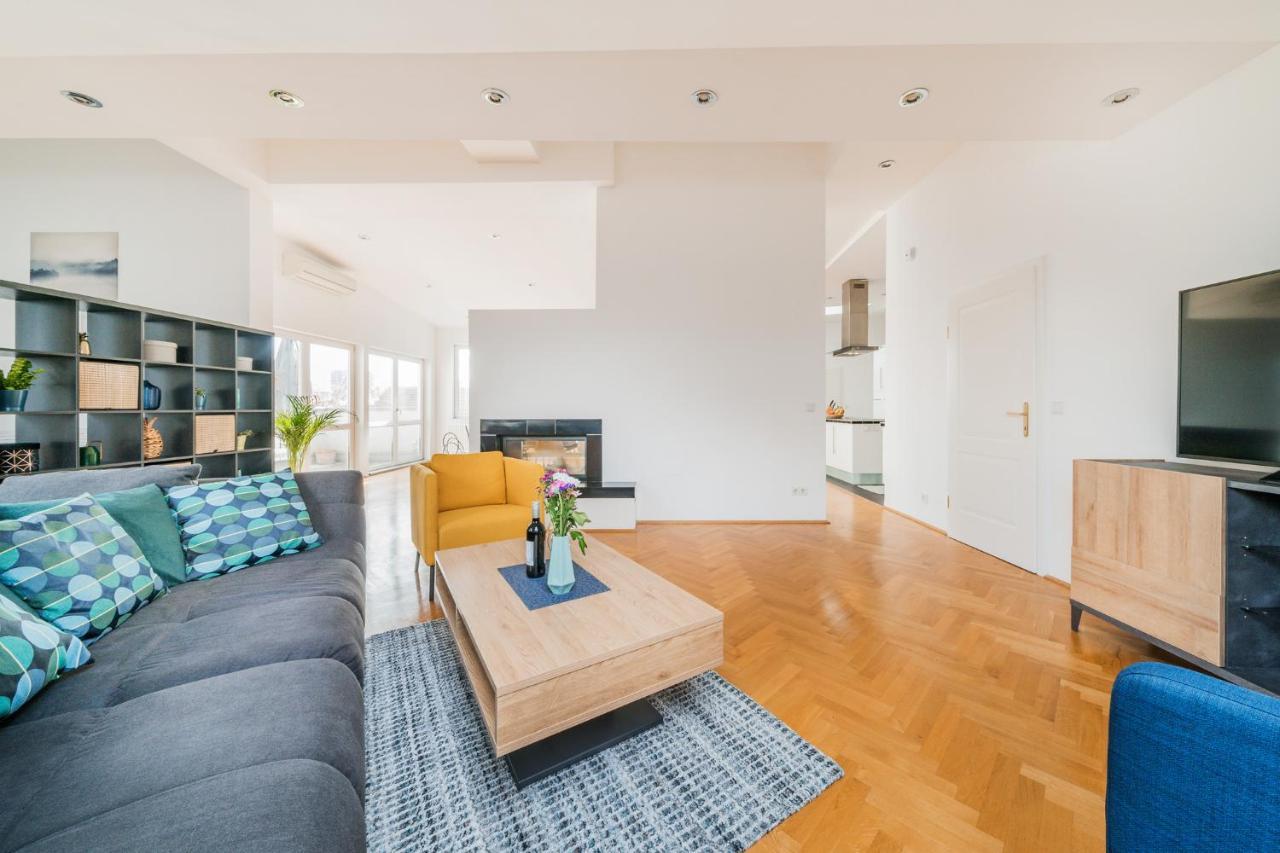 Penthouse Apartment - Sauna - Terrasse - Kamin - Ac Wenen Buitenkant foto